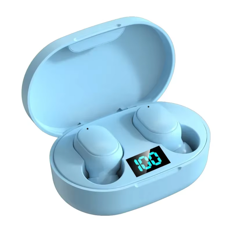 Fones E6S TWS Bluetooth - Cancelamento de Ruído e LED