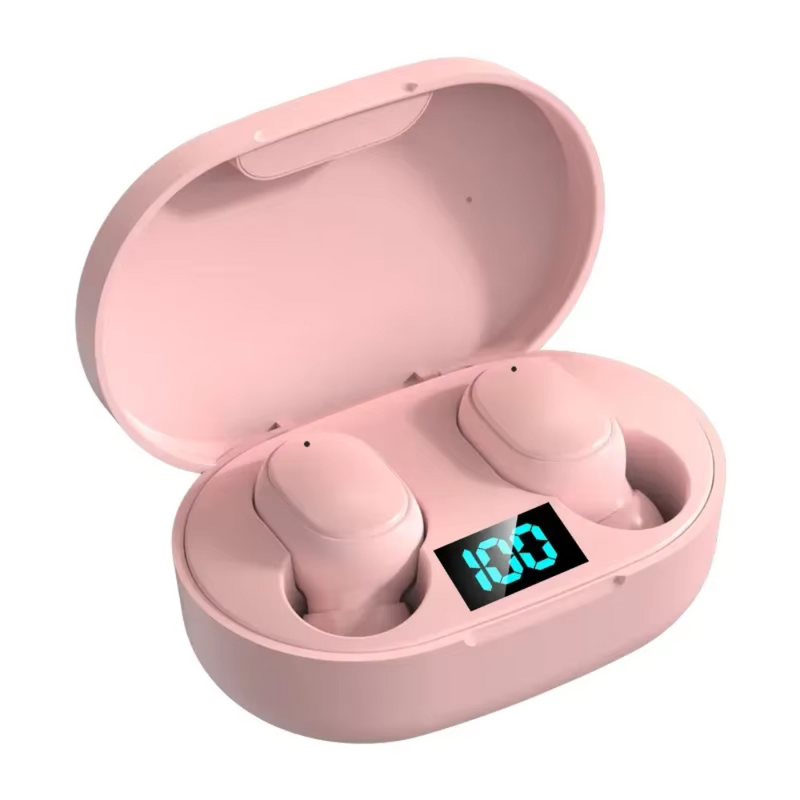 Fones E6S TWS Bluetooth - Cancelamento de Ruído e LED