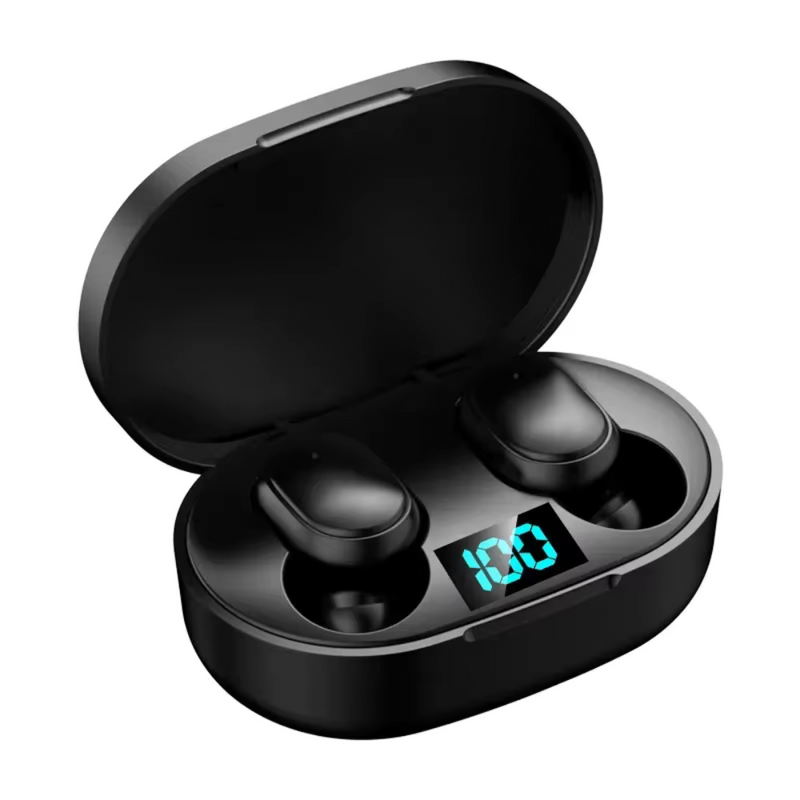 Fones E6S TWS Bluetooth - Cancelamento de Ruído e LED