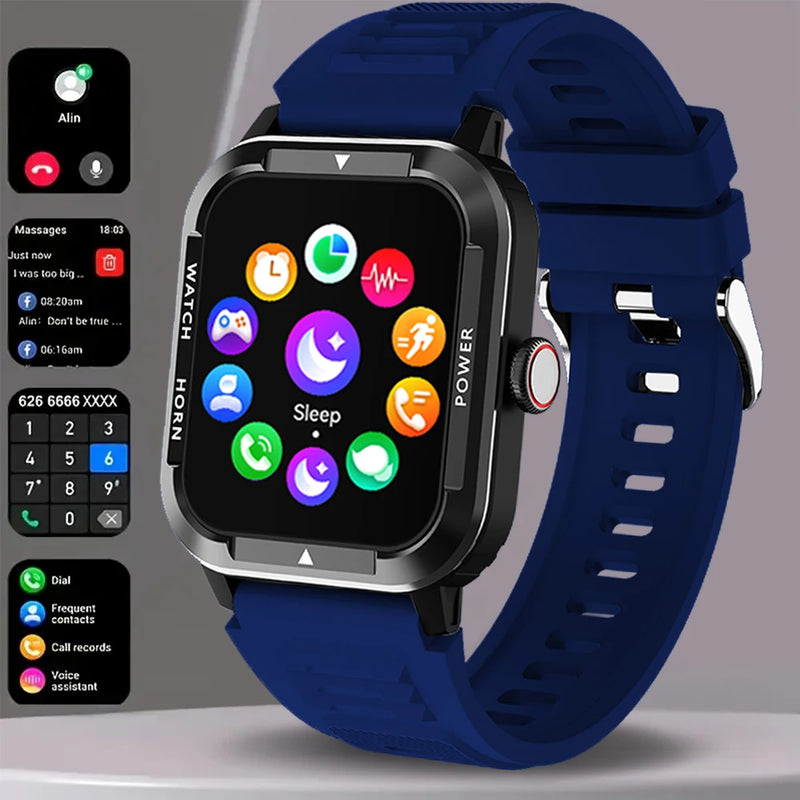 Relógio Inteligente Militar Masculino | Smartwatch IP68, 115