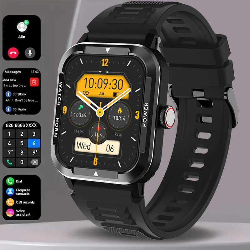 Relógio Inteligente Militar Masculino | Smartwatch IP68, 115