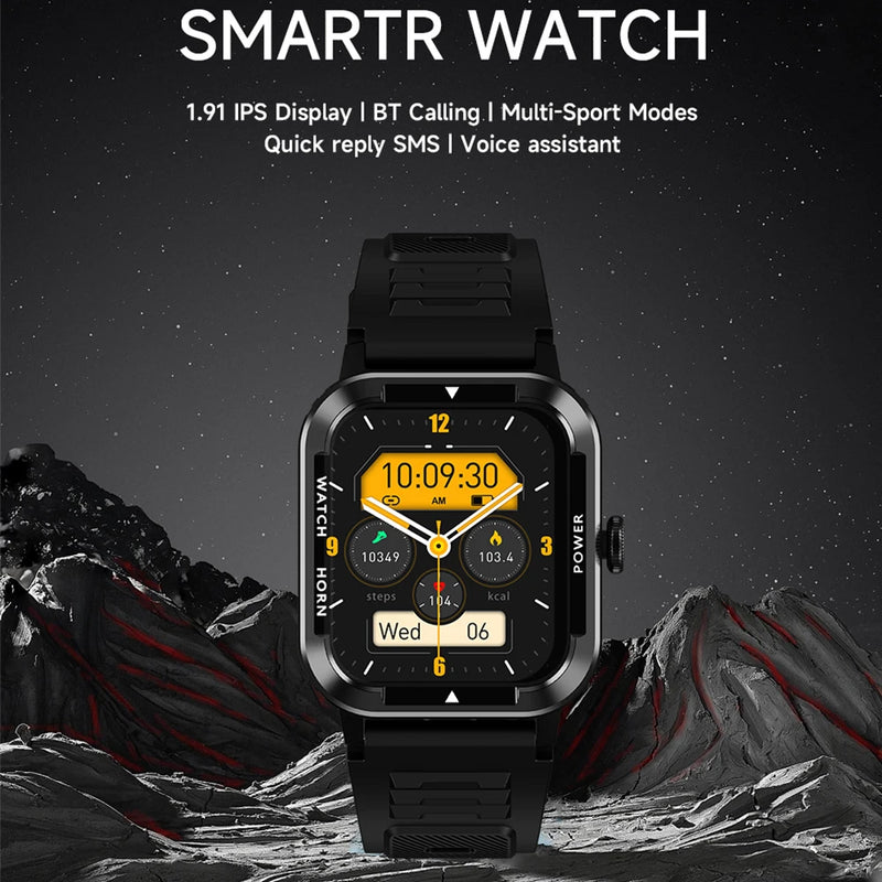Relógio Inteligente Militar Masculino | Smartwatch IP68, 115