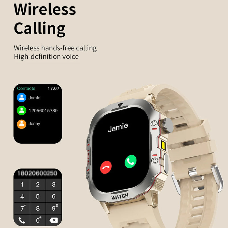 Smartwatch Fitness Masculino com Monitor de Saúde e Chamada via Bluetooth
