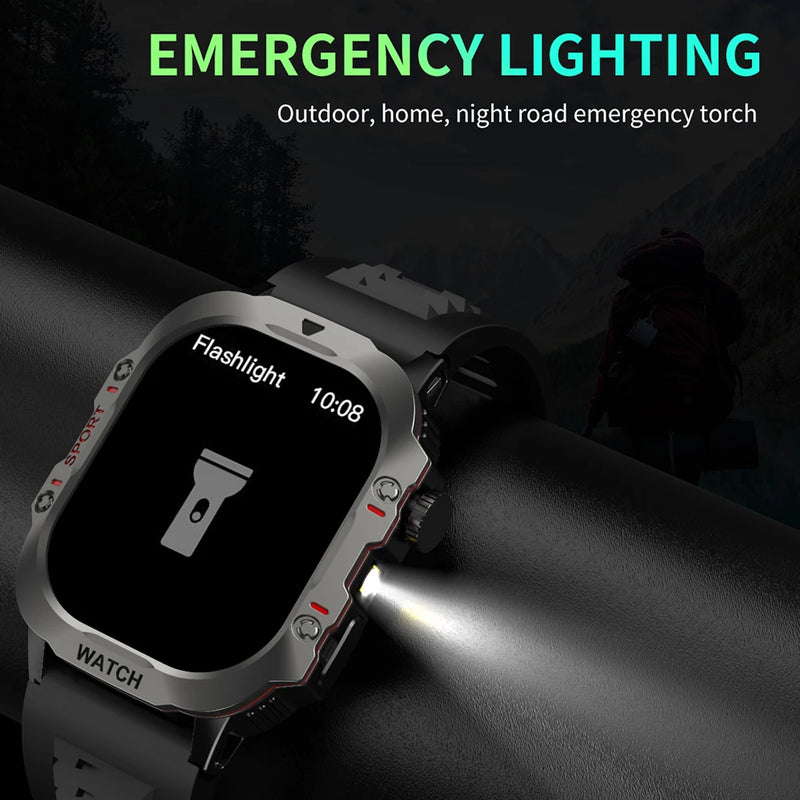 Smartwatch Fitness Masculino com Monitor de Saúde e Chamada via Bluetooth