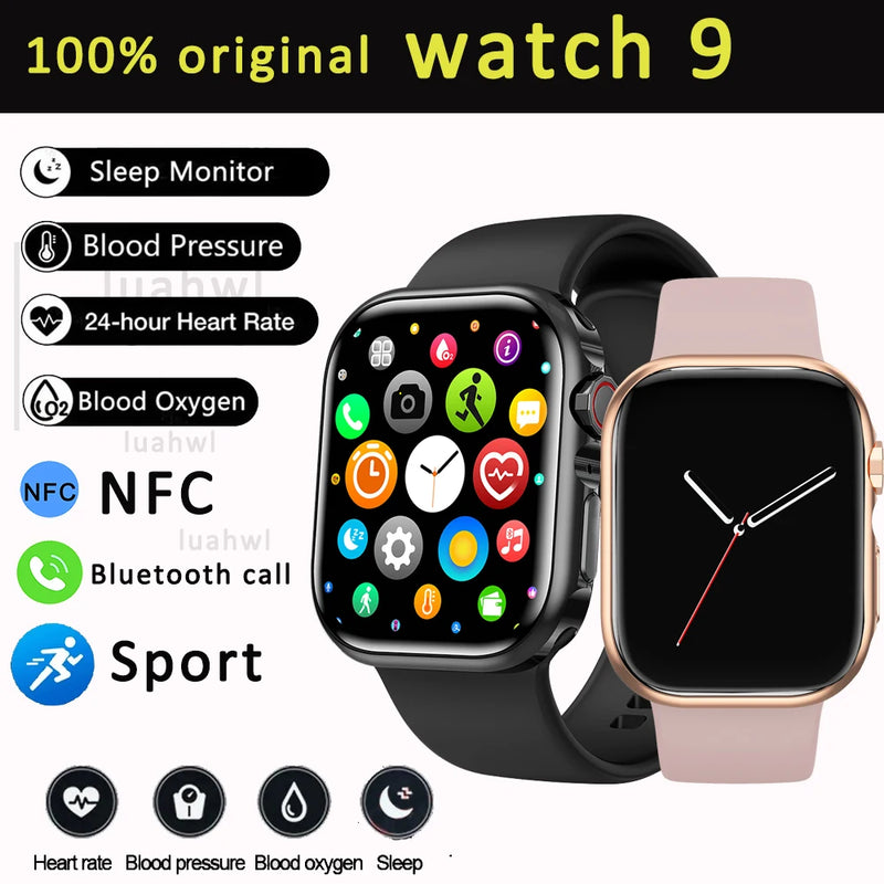 Watch 9 Original - Smartwatch com Chamadas BT, NFC e GPS