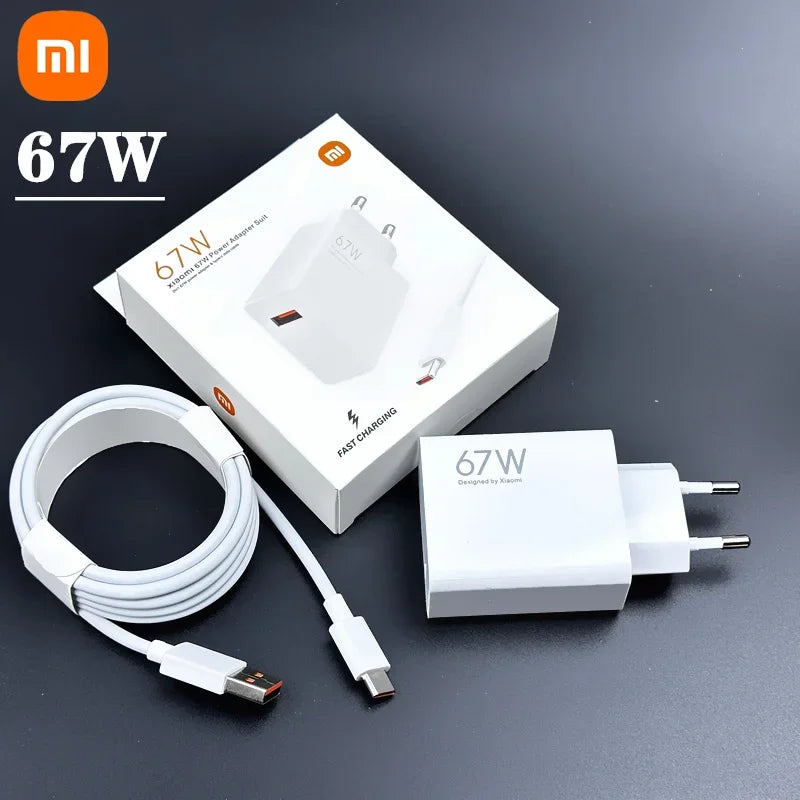 Carregador Rápido Xiaomi 67W GaN - Compacto e Eficiente!