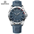 Relógio Masculino NAVIFORCE com Pulseira de Couro, Quartz e à Prova D'Água