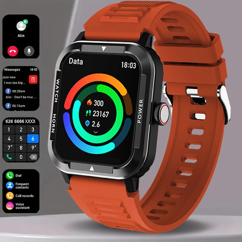 Relógio Inteligente Militar Masculino | Smartwatch IP68, 115