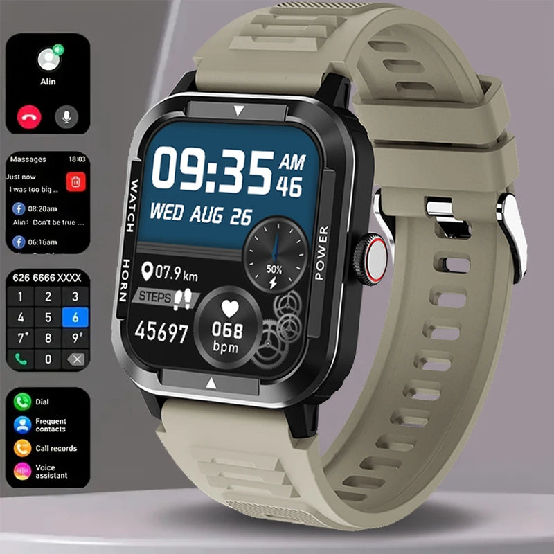 Relógio Inteligente Militar Masculino | Smartwatch IP68, 115