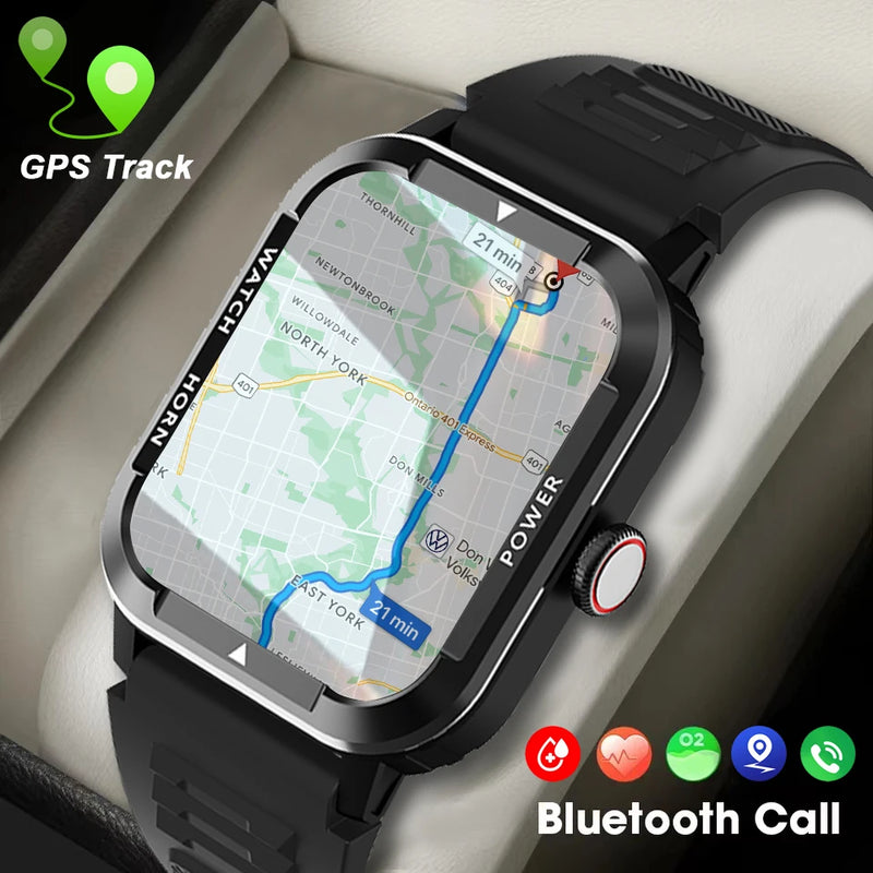 Relógio Inteligente Militar Masculino | Smartwatch IP68, 115