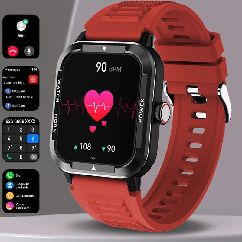 Relógio Inteligente Militar Masculino | Smartwatch IP68, 115