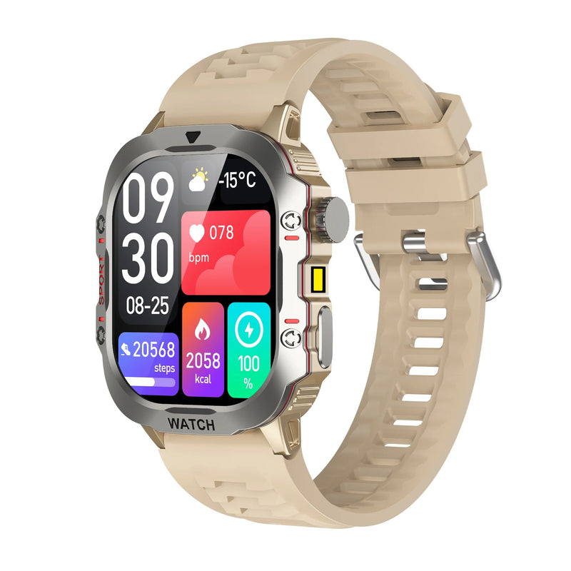 Smartwatch Fitness Masculino com Monitor de Saúde e Chamada via Bluetooth