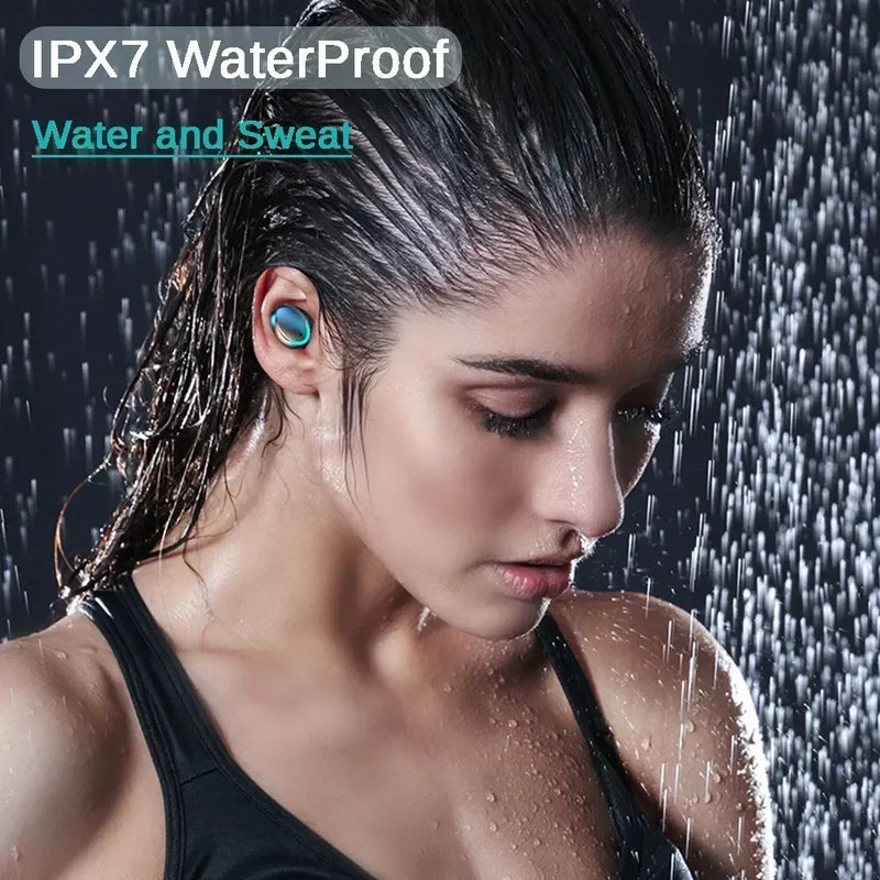 F9 Fones Bluetooth 5.3 Esportivos com Redução de Ruído e Microfone