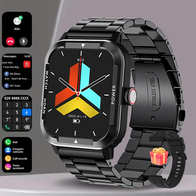 Relógio Inteligente Militar Masculino | Smartwatch IP68, 115